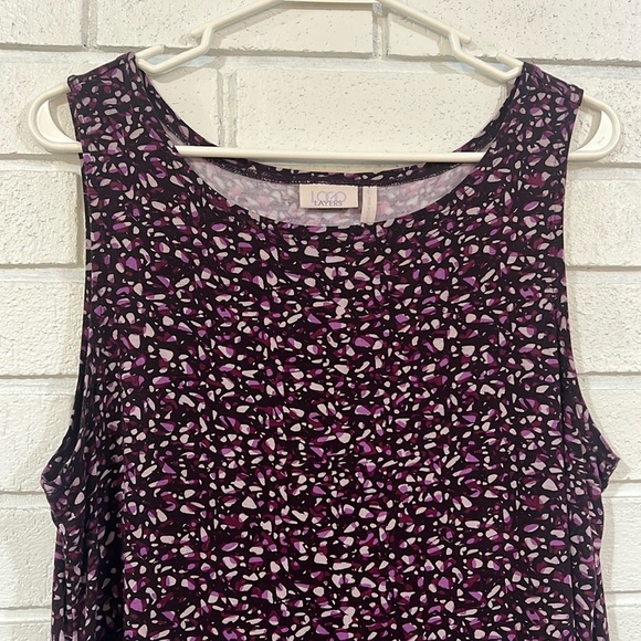 LOGO by Lori Goldstein Layers Sleeveless Top - Picture 2 of 7